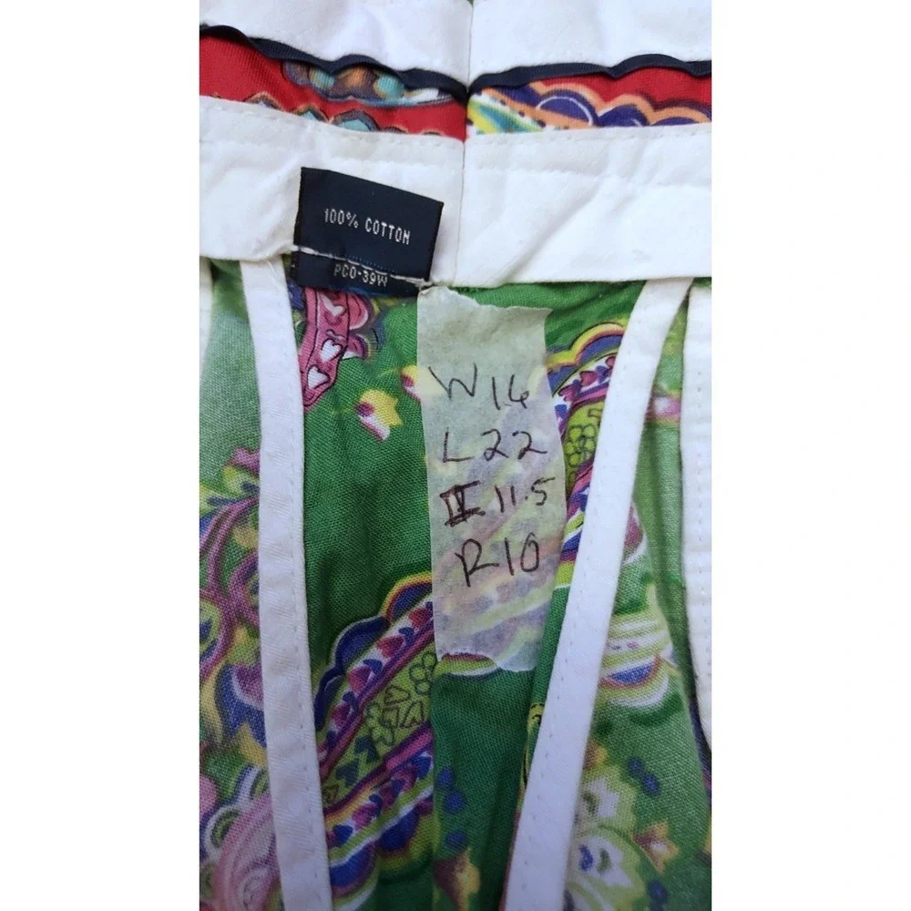 Polo Ralph Lauren Green Paisley Print Shorts‎ Preppy Casual Menswear